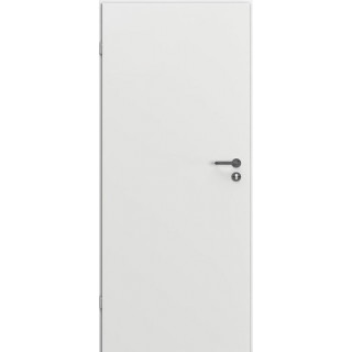 Puerta Metal BASIC 80 - Weiß (Links) - 086x205cm - Kommt mit Schwarze Klinke