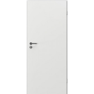 Puerta Metal BASIC 80 - Blanco (Derecha) - 086x205cm - Con manija negra