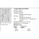 785x1145mm Comfort Blanco - DVH Milchglass incl Mosquitero