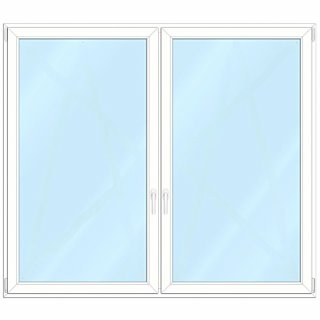 1810x1588mm Premium Ventana PVC doble vidrio aislante 2FL