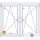 Gealan Fenster DVH - 136x117 - Dreh-Kipp ohne Reno-Rahmen