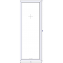 075x209 - Premium Fenster DVH - Festglas ohne Reno-Rahmen