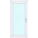 099x209 PVC Puerta de entrada con vidrio - Blanco -...