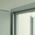 Puerta Metal BASIC 100 - Izq. - Blanco - Incl. manija negra, umbral, aislamiento
