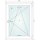 Premium Fenster DVH - 086x117 - Dreh-Kipp mit Reno-Rahmen
