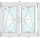 136x117 - Ventana Gealan DVH - Oscilo-batiente con Contramarco