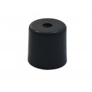 Tope de goma negro para puerta (incl.montage)