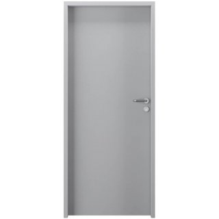 Puerta Principal metal modelo 0 blanco mate 90  derecha blanco-sin Vidrio-izquierda