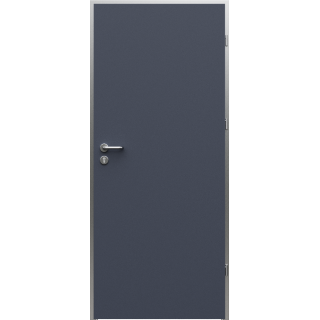 Puerta Principal metal modelo 0 blanco mate 90  derecha gris-sin Vidrio-derecha