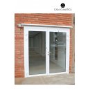 Puerta Principal con 2 hojas (198x209cm) de aluminio con...