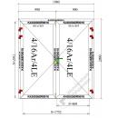 Puerta Principal con 2 hojas (198x209cm) de aluminio con...