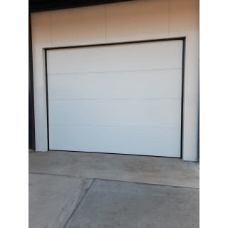Portón garaje 3000 x 2500mm con motor (blanco)