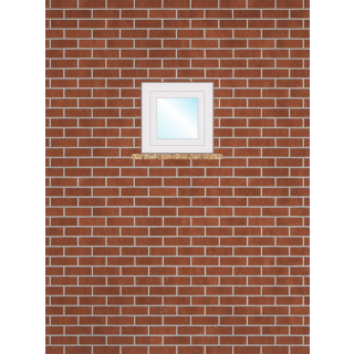Komfort Fenster DVH - 061x061 - Dreh-Kipp (Fosco) Rechts (nogal)