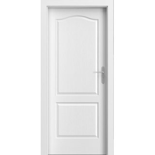 London Puerta toda área blanco DIN80 L Hoja+Bisagra+Manija