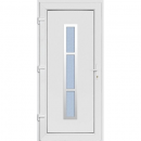 099x209 PVC Puerta de entrada con Panel EK-03A - Blanco