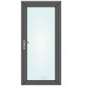 099x209 PVC Puerta de entrada con vidrio - Anthrazit -...