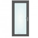 099x209 PVC Puerta de entrada con vidrio - Anthrazit -...