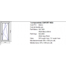 675mm x 1540mm Confort Blanco Derecha