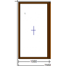 1080 x 2007 Salamander Nogal Fijo