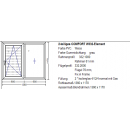 136x117 Comfort-Weiss-Dreh-kipp mit Rolladen + Fliegengitter