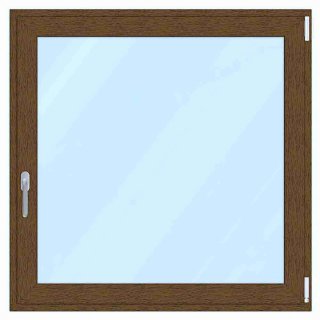 980x980 Nogal/Blanco DVH-Oscilobatiente con Mosquitero+Plissee