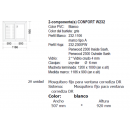 1200x1000 Schiebefenster mit Schiebe Fliegengitter DR
