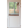 Puerta Principal aluminio con vidrio/panel - 90 - Blanco - Derecha