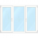 1359x1050 Gealan sin contramarco - Blanco - con mosquitero