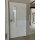 Puerta Principal Metal - Modelo 3 Blanco (90 Derecha) con borde vidrio blanco - 100x210cm