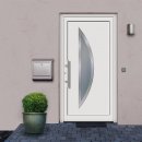 099x209 PVC Eingangstür mit Halbmond links