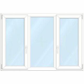 1370mm x1060mmMT DVH - Gealan Blanco mit contramarco