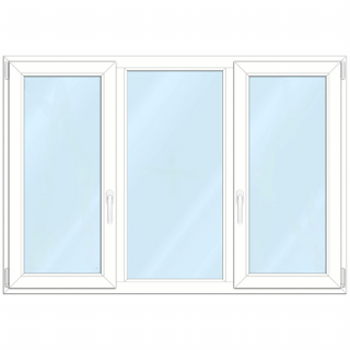 1370mm x1060mmMT DVH - Gealan Blanco mit contramarco