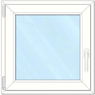 Fenster Standard - Dreh-Kipp 60x60 weiß links Doppelverglasung