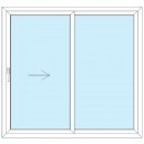 Standard Fenster - 150x140 - Schiebe SR