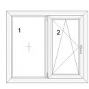 1300x1150mm Ventana Gealan PVC Vidrio DVH Blanco (ohne...