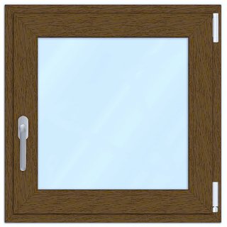 Ventana Standard - 60x60 - Oscilobatiente nogal derecha DVH