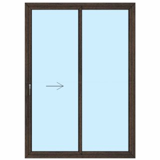 Ventana Standard - 150x210 - Corredizo SR nogal derecha DVH