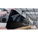 Portón garaje Alu 3000 x 2500mm (negro con vidrio...