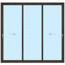 Standard Fenster - 222x140 - Schiebe SR Schema K