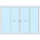 Standard Fenster - 292x210 - Schiebe SR Schema C